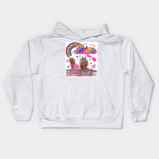 Barbie driving with Ken Kids Hoodie